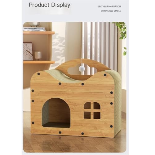 Genérico Casa para Gatos, Nido de Madera para Mascotas, Tablero rascador para Gatos, Nido para Gatos, casa espaciosa para Gatos, se Puede superponer, casa para Gatos, casa para Mascotas