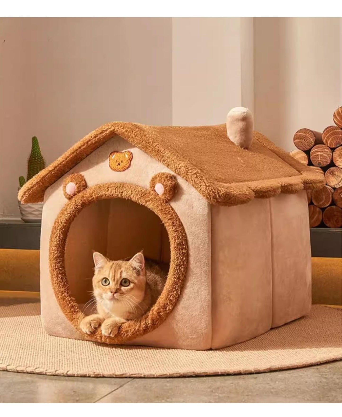 Genérico Cama ortopédica for Perros Grandes y medianos, sofá Cama Impermeable de Espuma for Perros, Cama Grande Lavable for Mascotas, Base Antideslizante(Style 1,L)