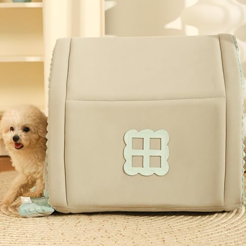 Genérico Cama de Carpa para Perros Interiores - nicho Caliente con Puerta - Cama cómoda para Perros y Gatos | Cozy Dog Cupt in Winter, Animal Best Home, Caned Capas de Carpas Cerradas para Gatos