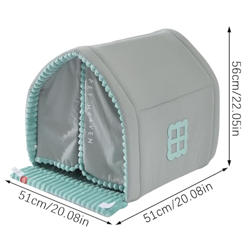 Genérico Cama de Carpa para Perros Interiores - nicho Caliente con Puerta - Cama cómoda para Perros y Gatos | Cozy Dog Cupt in Winter, Animal Best Home, Caned Capas de Carpas Cerradas para Gatos
