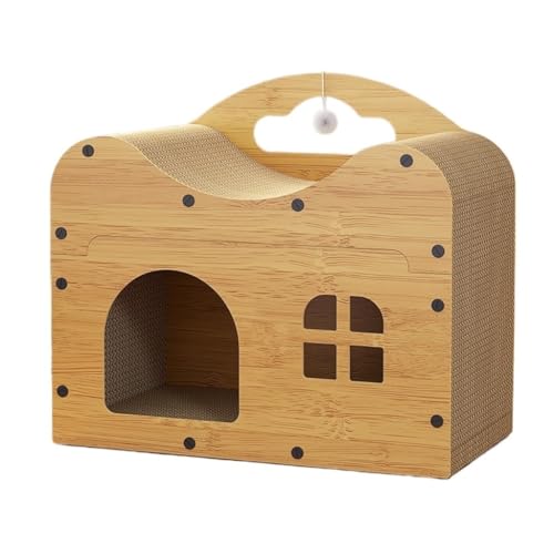 Genérico Casa para Gatos, Nido de Madera para Mascotas, Tablero rascador para Gatos, Nido para Gatos, casa espaciosa para Gatos, se Puede superponer, casa para Gatos, casa para Mascotas