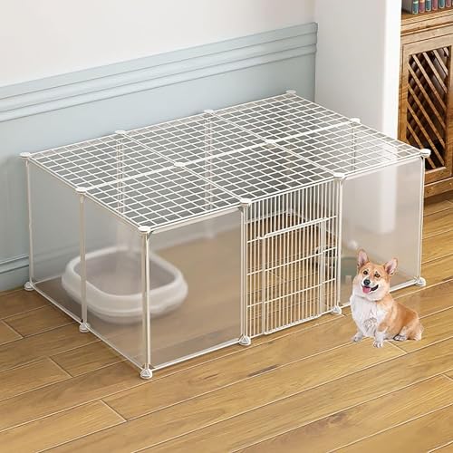 Genérico Casa para Gatos Jaula para Gatos - Jaulas para Gatos Parque Infantil para Gatos en Interiores Recinto para Gatos Jaula para Hurones Jaulas para Perros Perreras para Gatos Fácil de