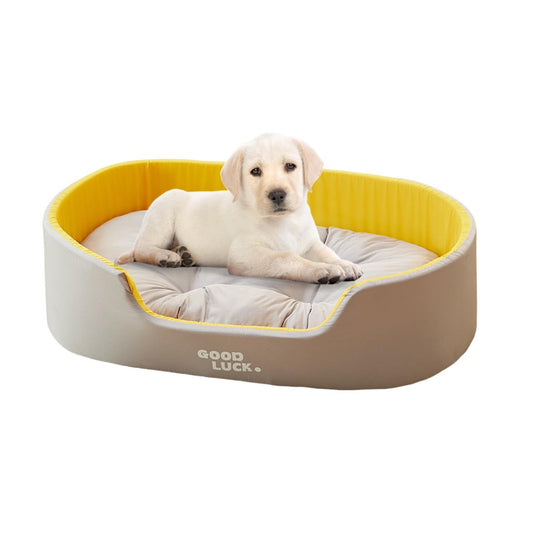 Sofá cama para perros,Cama para perros con laterales | Sofá cama para cachorros,Almohadilla para dormir lavable para gatos, cálido desmontable, cama con cojín para mascotas de doble cara para las