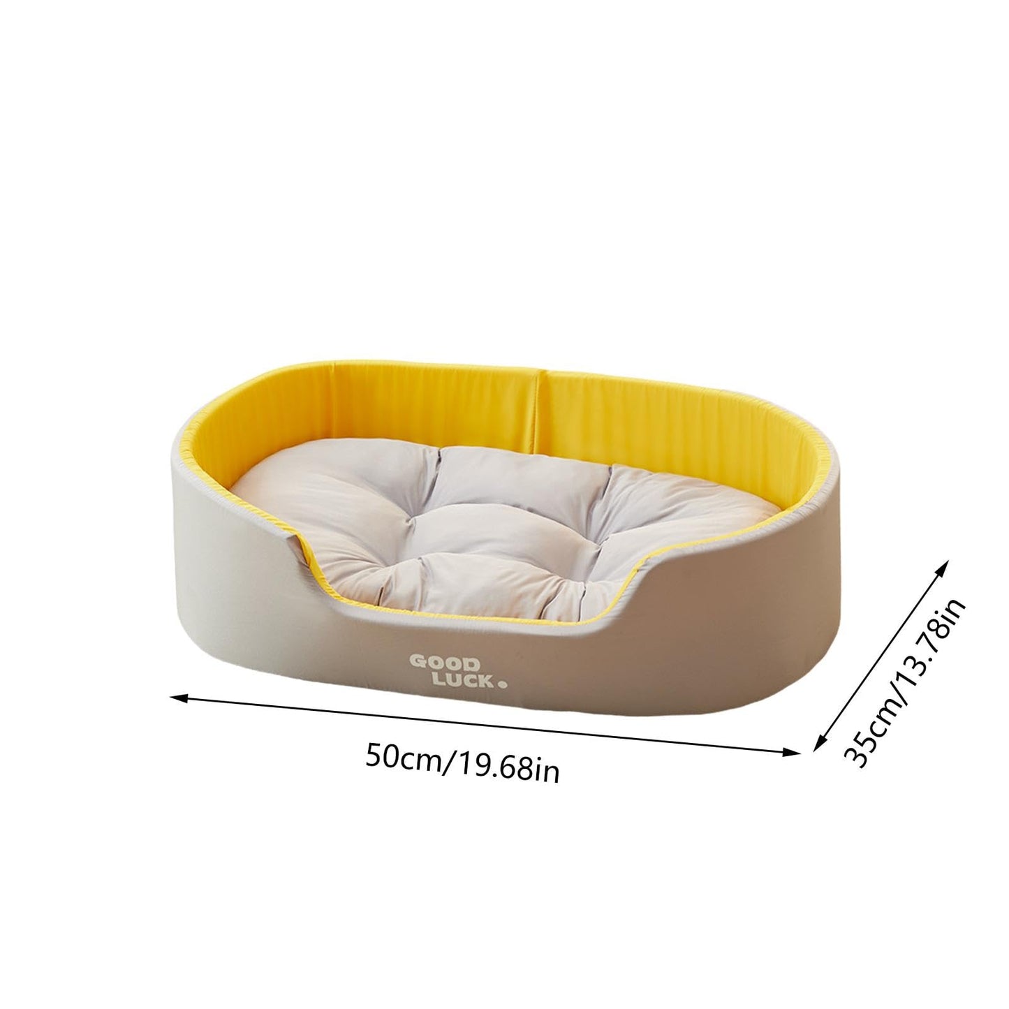 Sofá cama para perros,Cama para perros con laterales | Sofá cama para cachorros,Almohadilla para dormir lavable para gatos, cálido desmontable, cama con cojín para mascotas de doble cara para las
