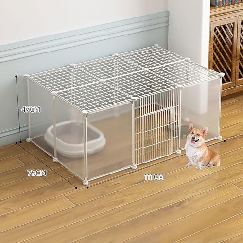 Genérico Casa para Gatos Jaula para Gatos - Jaulas para Gatos Parque Infantil para Gatos en Interiores Recinto para Gatos Jaula para Hurones Jaulas para Perros Perreras para Gatos Fácil de