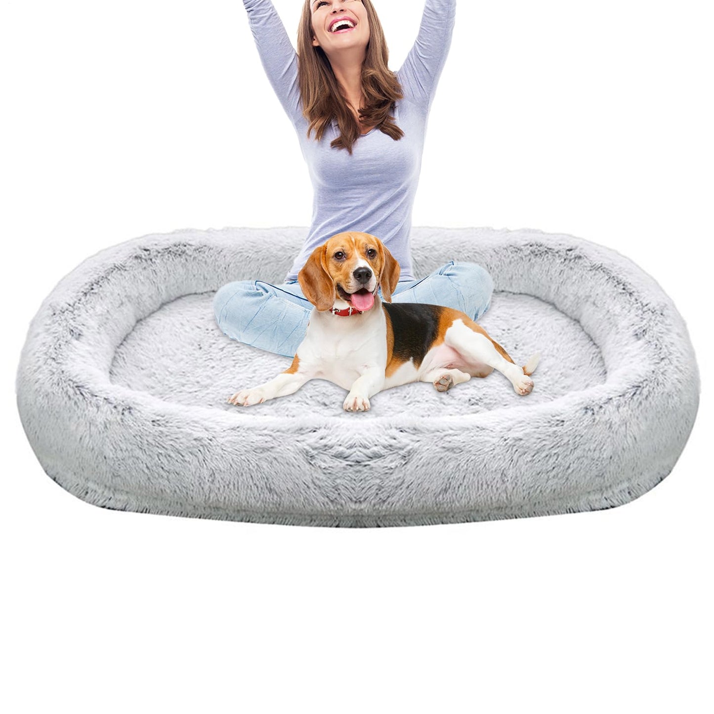 Cama para Perros para Adultos - Cama De Perro Cómoda | Camas De Mascotas para Perros Grandes | De Perro Térmico Cálido, Almohada De Mascotas Lavable | Almohadilla De Sueño De Gato Suave, Acogedor