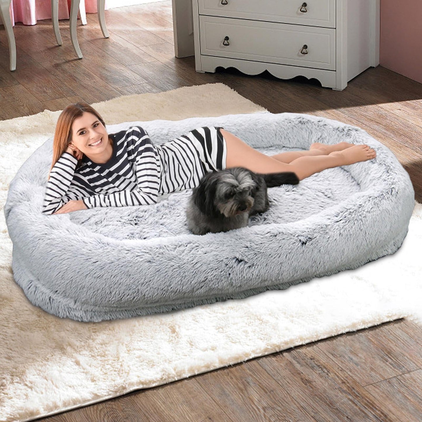 Cama para Perros para Adultos - Cama De Perro Cómoda | Camas De Mascotas para Perros Grandes | De Perro Térmico Cálido, Almohada De Mascotas Lavable | Almohadilla De Sueño De Gato Suave, Acogedor